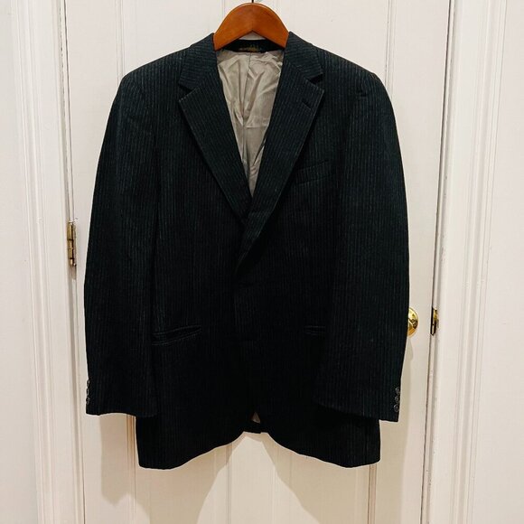 Nino Cerruti Rue Royale Paris Two Button Long Blazer Sport Coat Size 44 R